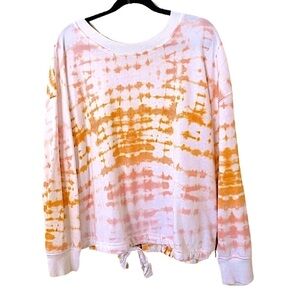 Old Navy Pink and Orange Tie-Dye Sweatshirt